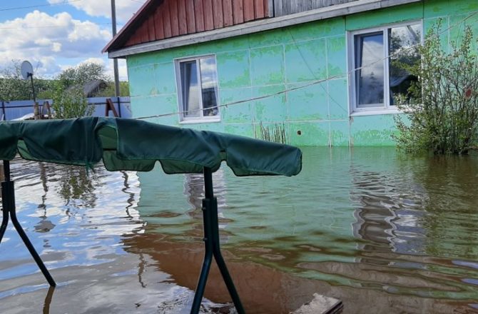 На территории посёлка Тюлькино в Соликамском районе напряжённая паводковая обстановка сохраняется